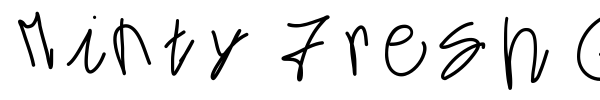 Minty Fresh Gelato font preview